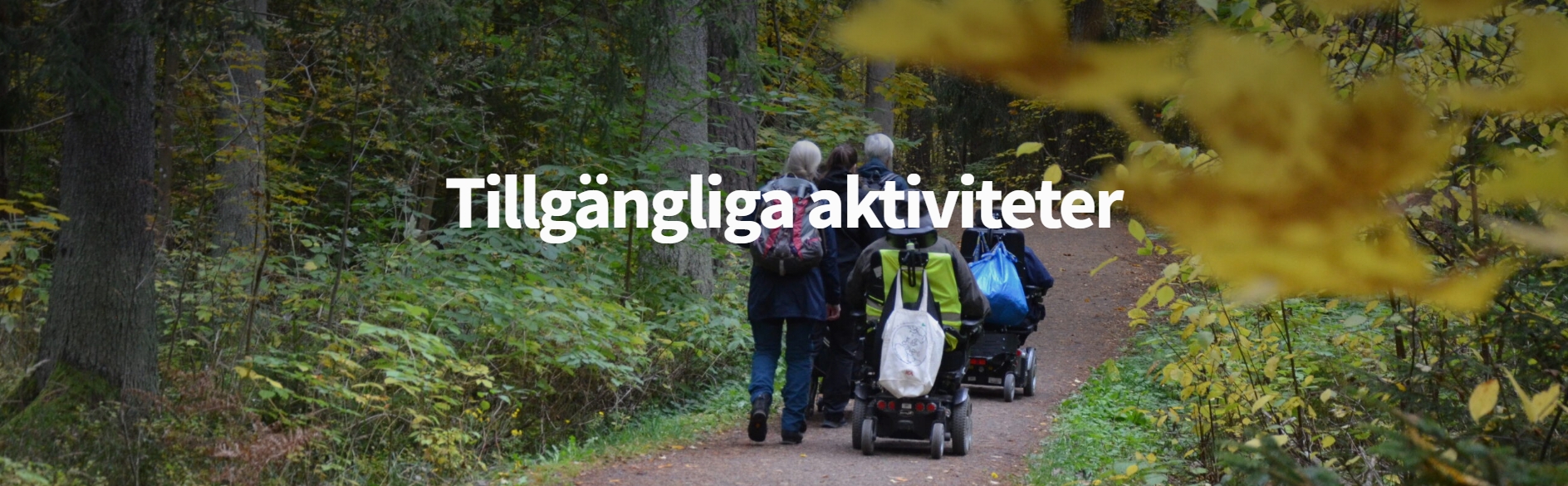 Tillgängliga naturaktiviteter